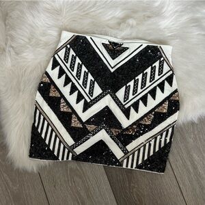 Sequin mini skirt NWT